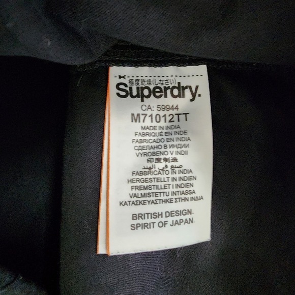 SUPERDRY WorldwideGlobal‎ Brand Shorts Men's Size 36 Black Chino Belted - Picture 6 of 11